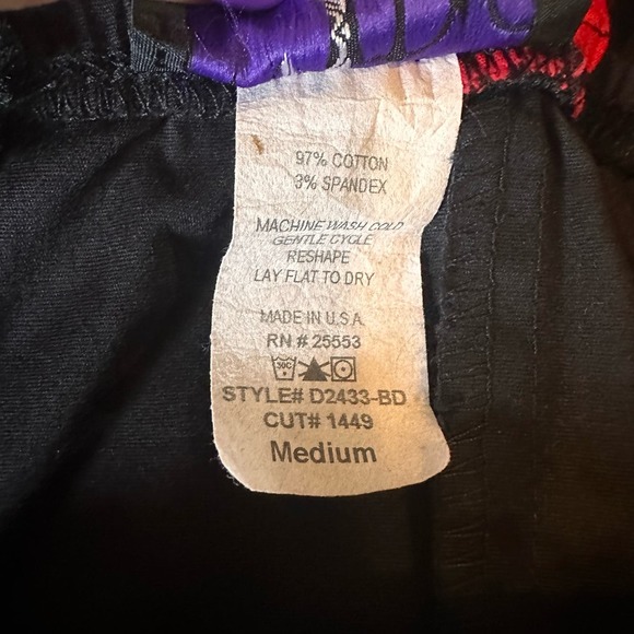 Vintage 90's Y2K Morbid Threads Red & Black Goth Star Print Sleeveless Dress M - Picture 8 of 9